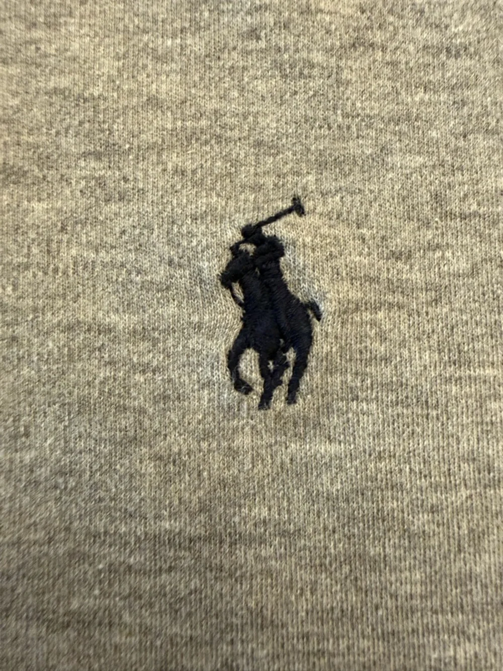 Ralph Lauren Light Grey Heather Polo Shirt with Navy Pony - Picture 3 of 5